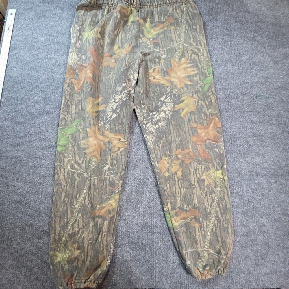 Jerzees Outdoors Sweatpants Mens XL Brown Camo Fleece Elastic Waist Hunting